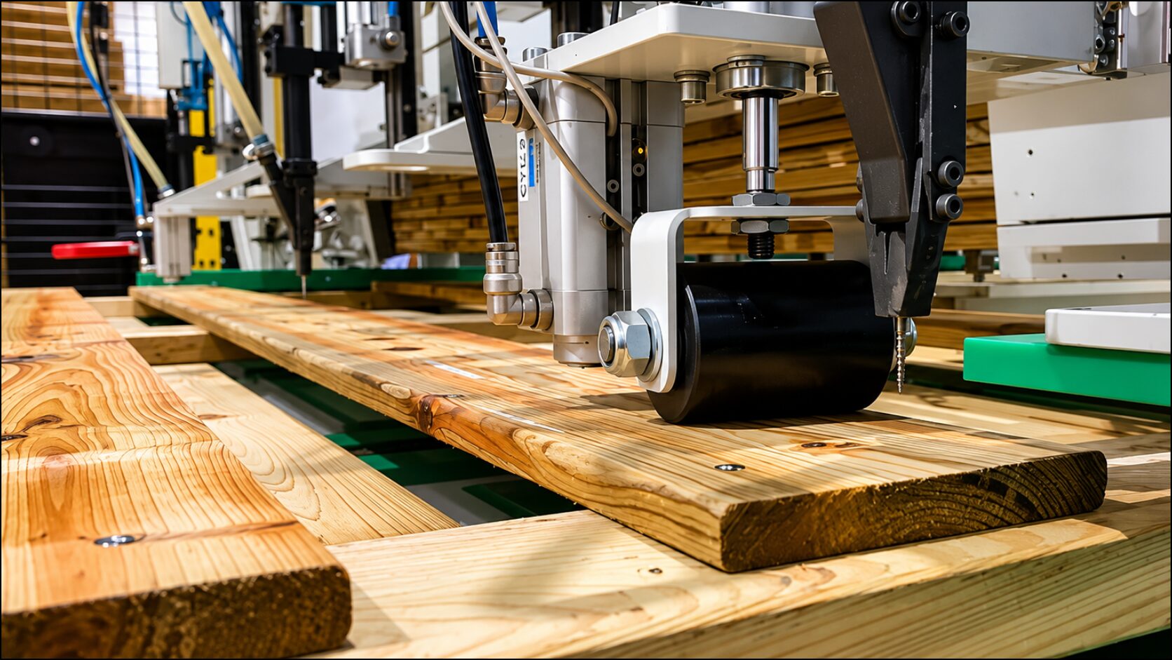Vissage automatique planche bois