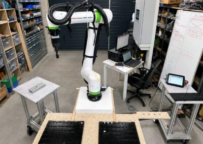 POC réalisé en atelier pour valider les choix techniques d'une cellule robotisée avant installation chez le client