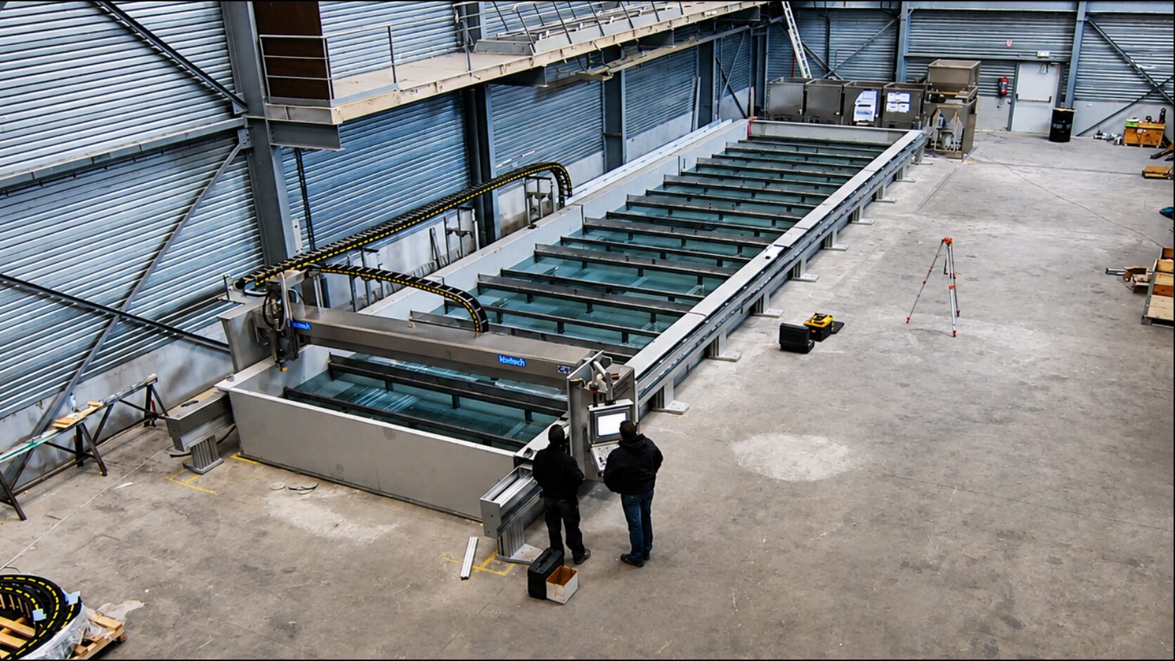 Installation machine de découpe au jet d'eau